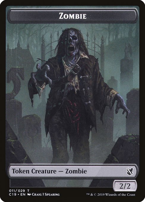 Zombie from Commander 2019 Tokens