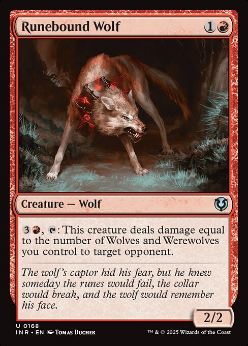 Runebound Wolf highlighted card art