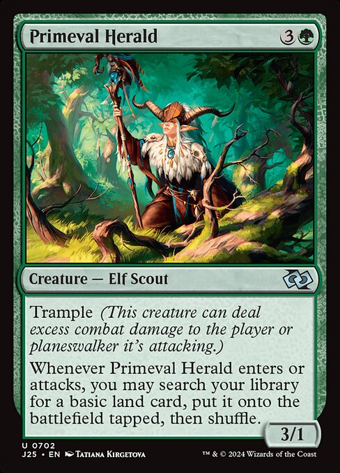 Primeval Herald highlighted card art