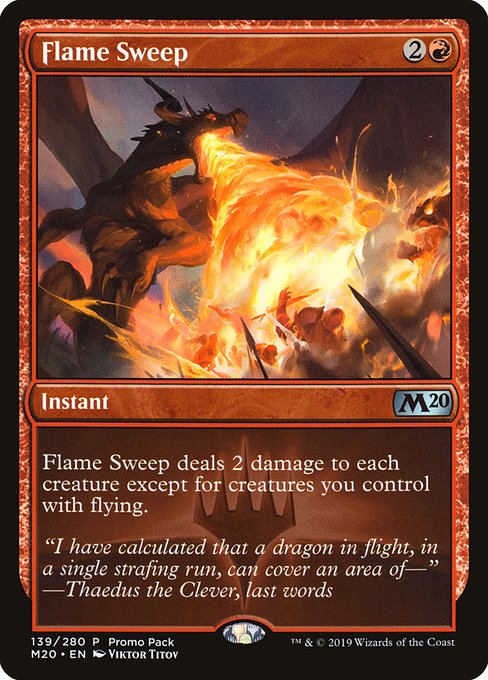 Flame Sweep from Core Set 2020 Promos