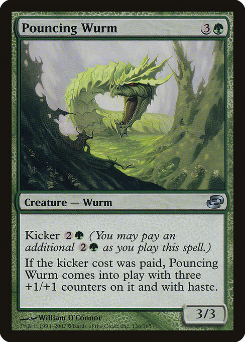 Pouncing Wurm highlighted card art