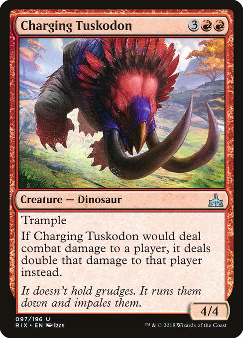 Charging Tuskodon from Rivals of Ixalan