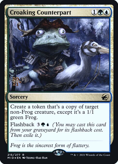 Croaking Counterpart from Innistrad: Midnight Hunt Promos