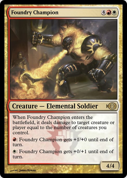 Foundry Champion highlighted card art