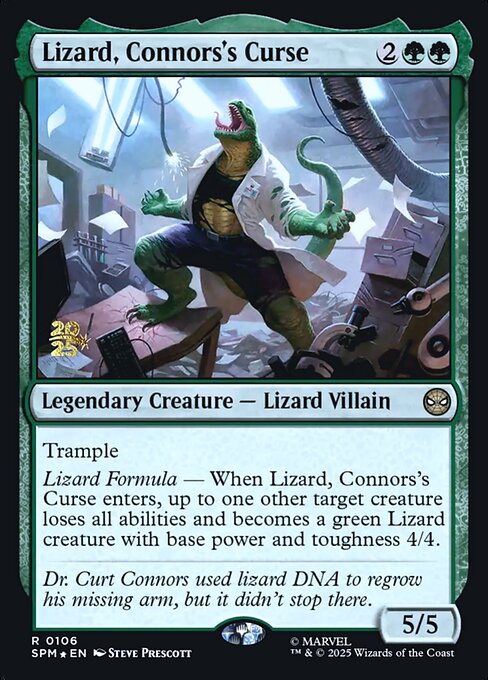 Lizard, Connors's Curse from Marvel's Spider-Man Promos
