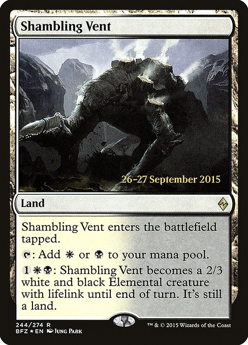 Shambling Vent from Battle for Zendikar Promos