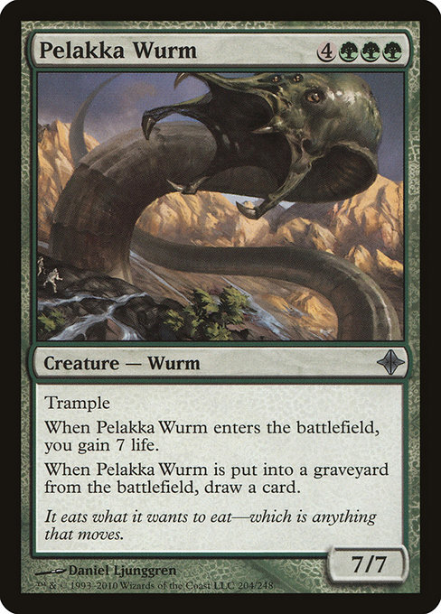 Pelakka Wurm from Rise of the Eldrazi