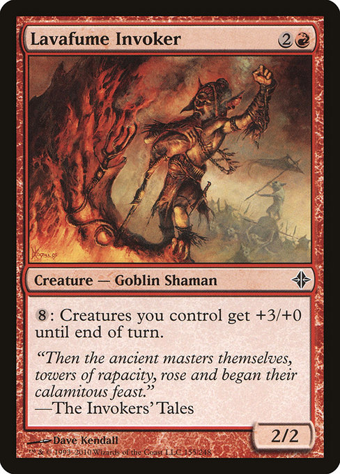 Lavafume Invoker highlighted card art