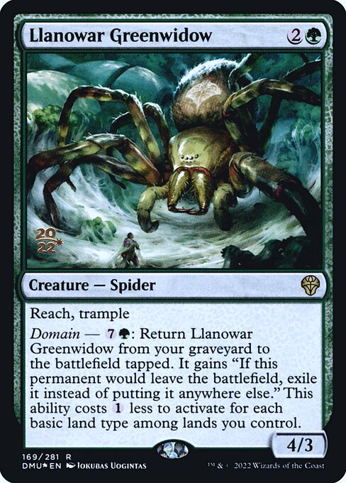 Llanowar Greenwidow from Dominaria United Promos