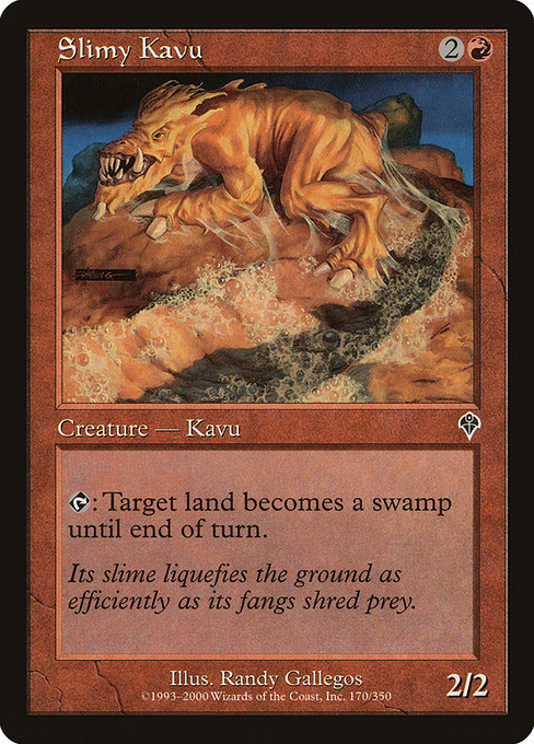 Slimy Kavu highlighted card art