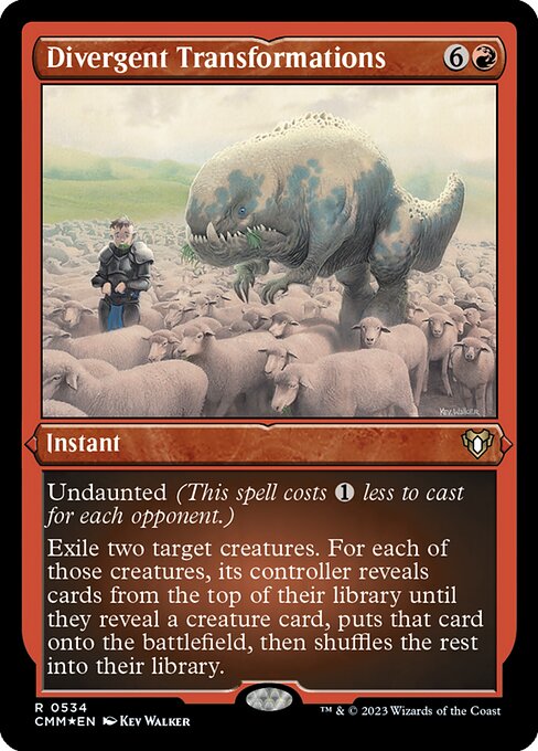 Divergent Transformations highlighted card art