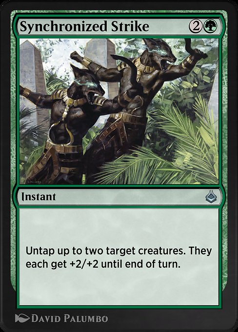 Synchronized Strike highlighted card art