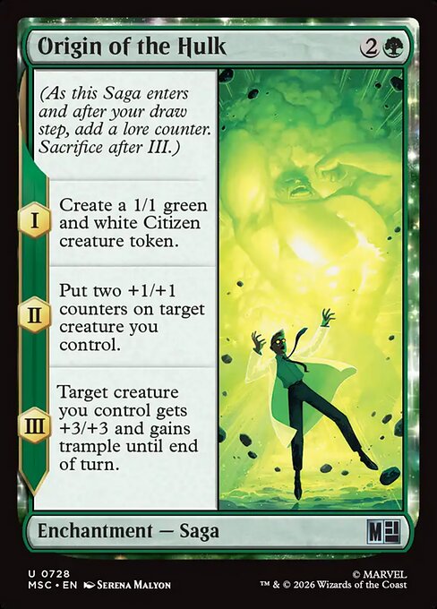Origin of the Hulk from Marvel Super Heroes Commander