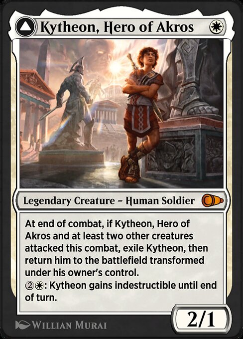 Kytheon, Hero of Akros // Gideon, Battle-Forged highlighted card art