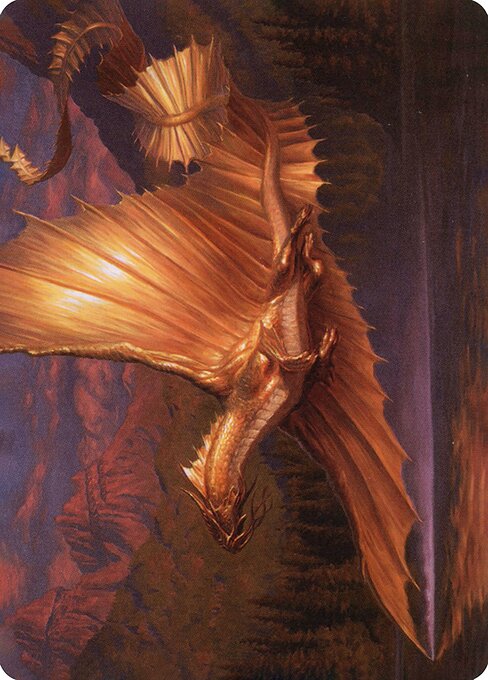Adult Gold Dragon // Adult Gold Dragon from Adventures in the Forgotten Realms Art Series