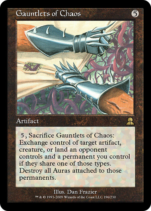 Gauntlets of Chaos highlighted card art