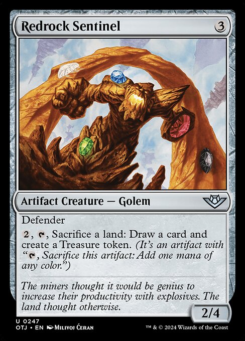 Redrock Sentinel highlighted card art
