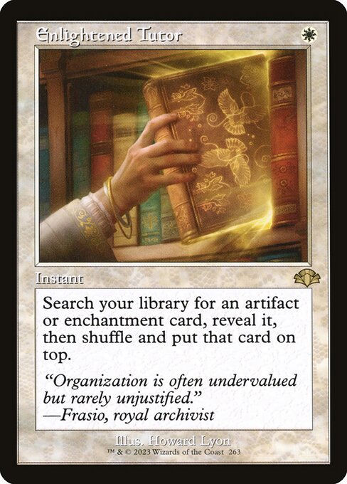 Enlightened Tutor from Dominaria Remastered