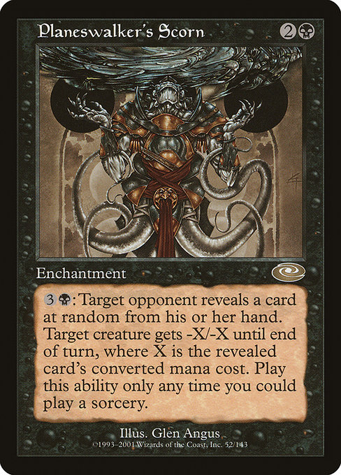 Planeswalker's Scorn highlighted card art