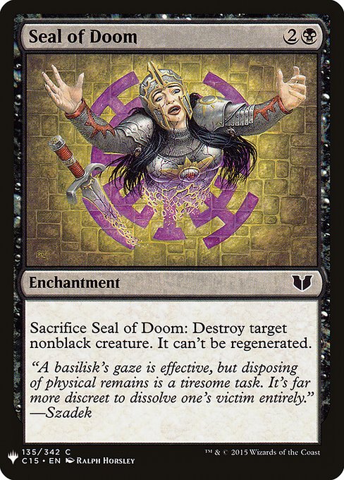 Seal of Doom highlighted card art