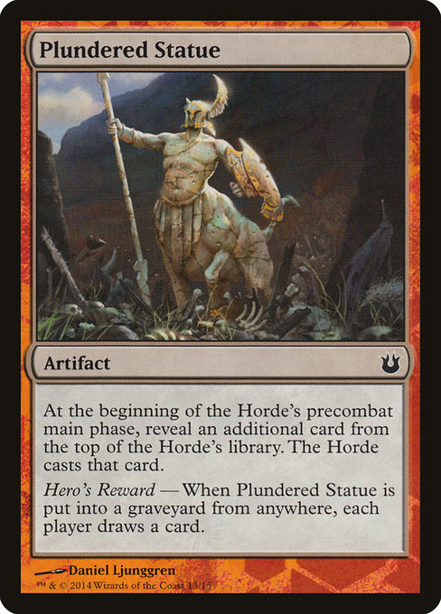 Plundered Statue highlighted card art