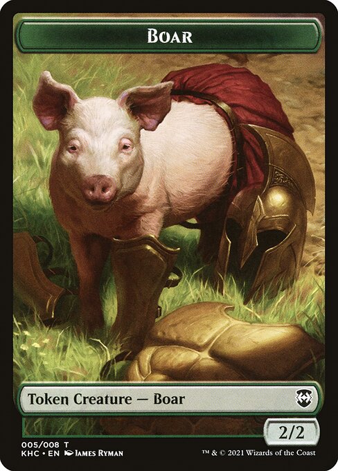 Boar from Kaldheim Commander Tokens