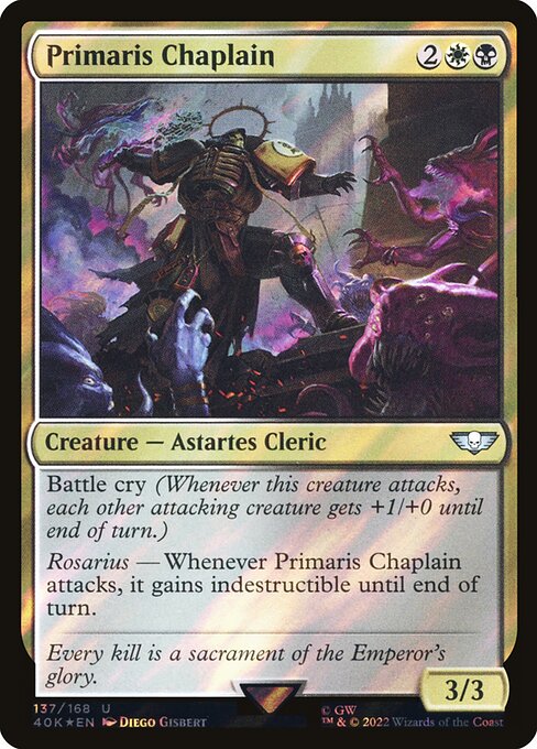 Primaris Chaplain from Warhammer 40,000 Commander