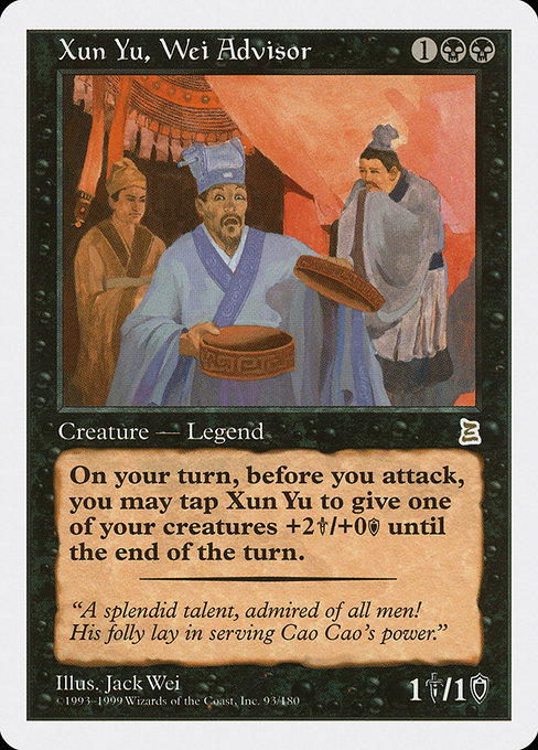 Xun Yu, Wei Advisor from Portal Three Kingdoms
