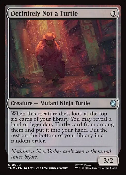 Definitely Not a Turtle from Teenage Mutant Ninja Turtles Eternal