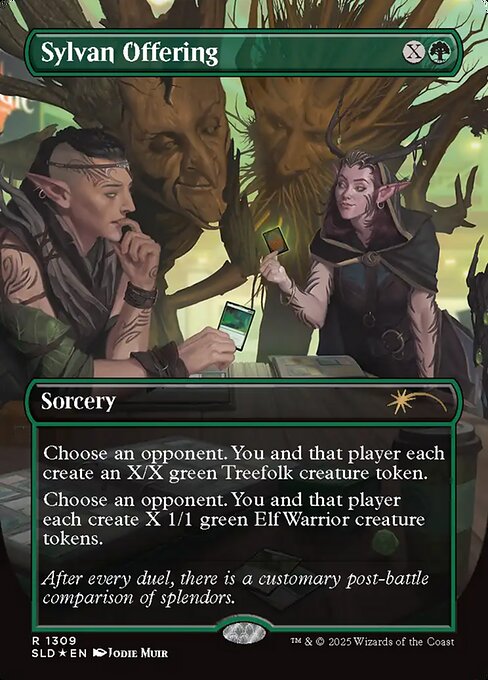 Sylvan Offering highlighted card art