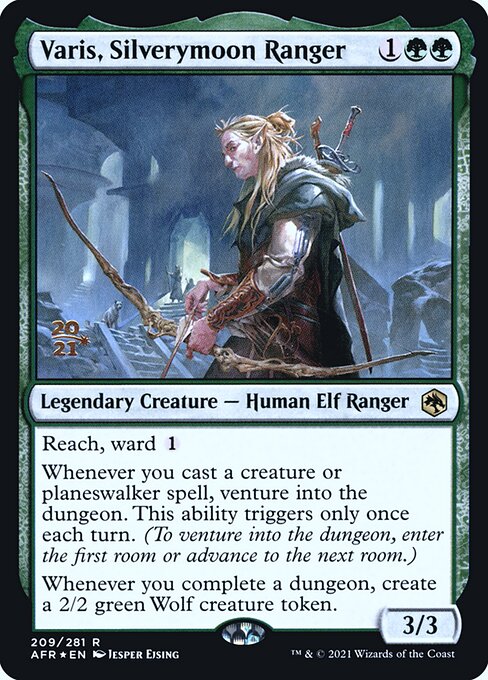 Varis, Silverymoon Ranger from Adventures in the Forgotten Realms Promos