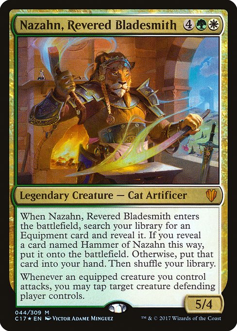 Nazahn, Revered Bladesmith highlighted card art