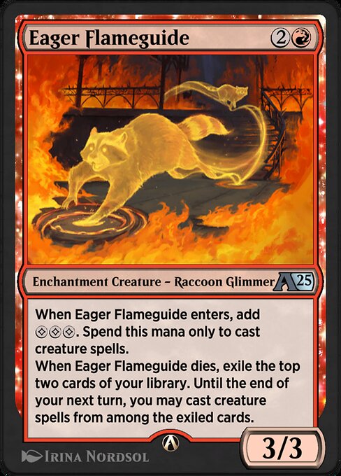 Eager Flameguide highlighted card art