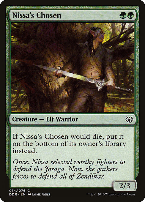 Nissa's Chosen highlighted card art