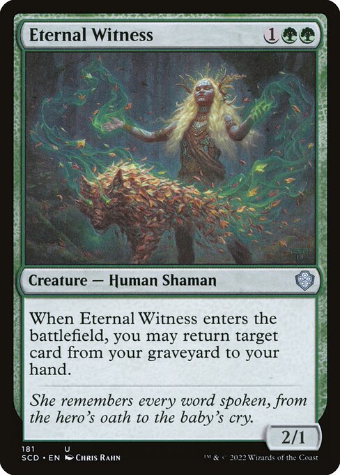 Eternal Witness from Starter Commander Decks