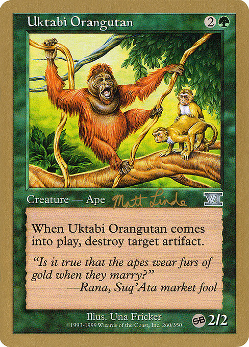 Uktabi Orangutan from World Championship Decks 1999