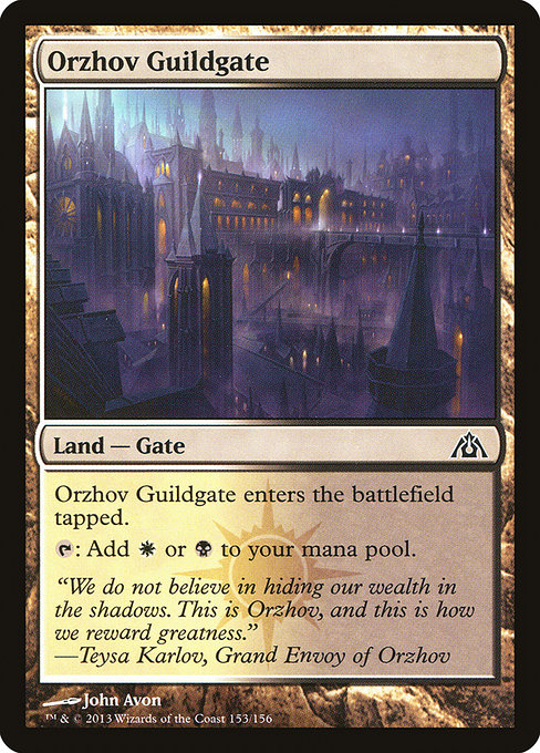 Orzhov Guildgate from Dragon's Maze