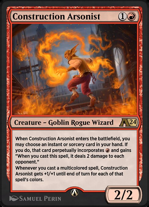 Construction Arsonist highlighted card art