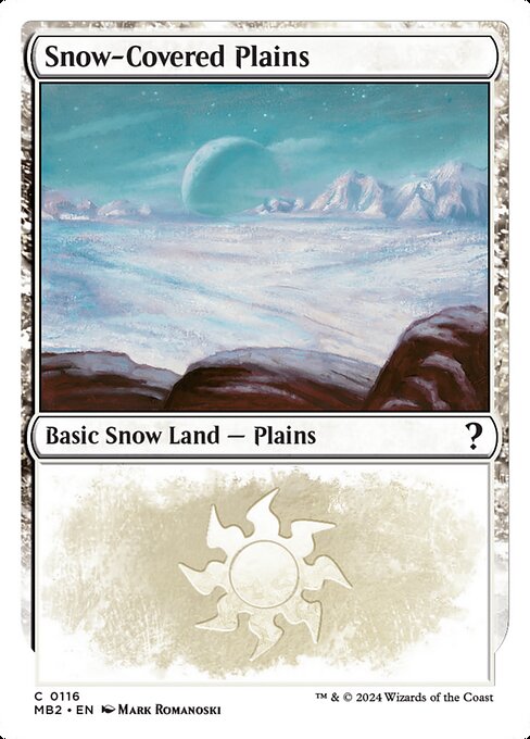 Snow-Covered Plains highlighted card art