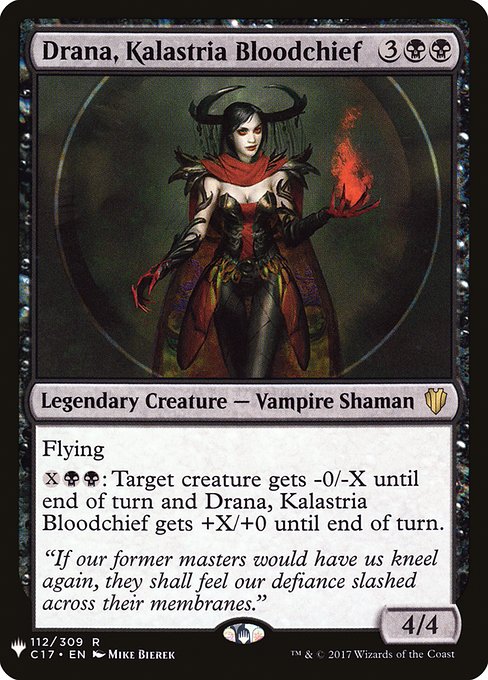 Drana, Kalastria Bloodchief highlighted card art