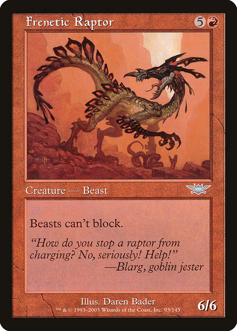 Frenetic Raptor highlighted card art