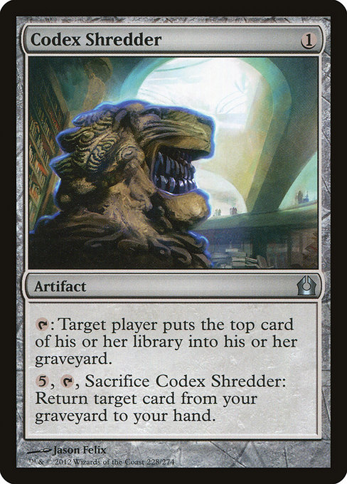 Codex Shredder from Return to Ravnica