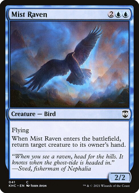 Mist Raven from Kaldheim Commander
