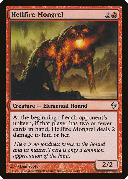 Hellfire Mongrel from Zendikar