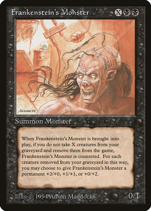 Frankenstein's Monster highlighted card art