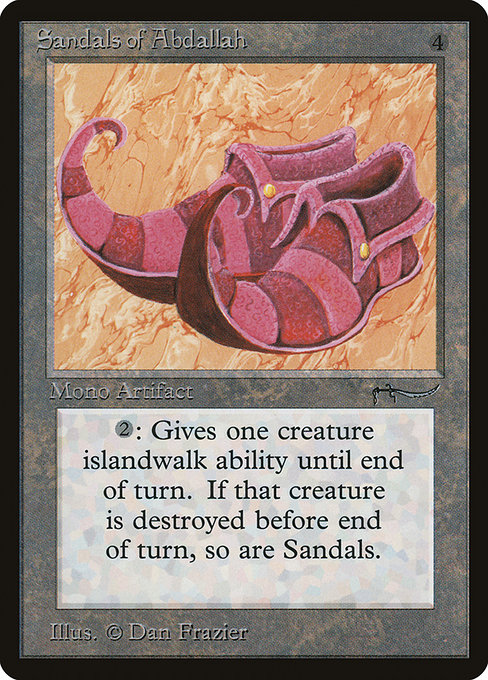 Sandals of Abdallah highlighted card art