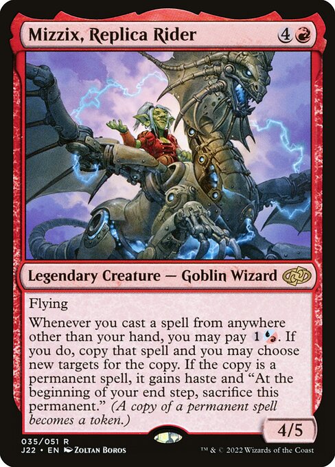 Mizzix, Replica Rider highlighted card art