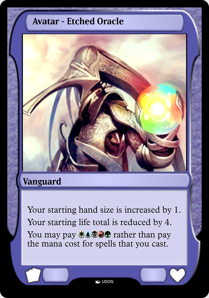 Etched Oracle Avatar highlighted card art