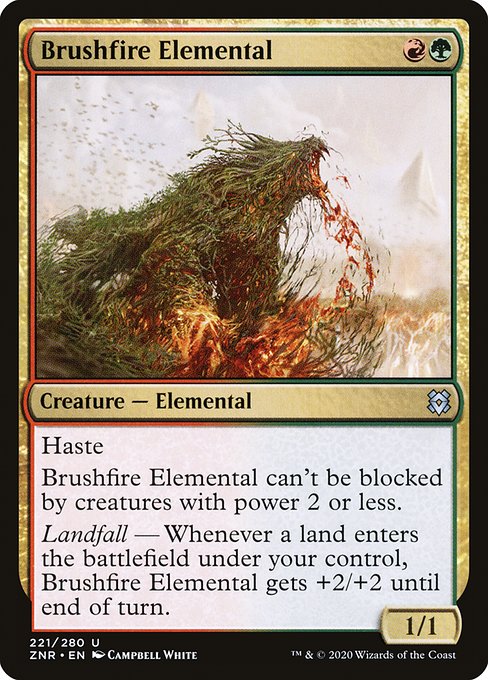 Brushfire Elemental from Zendikar Rising