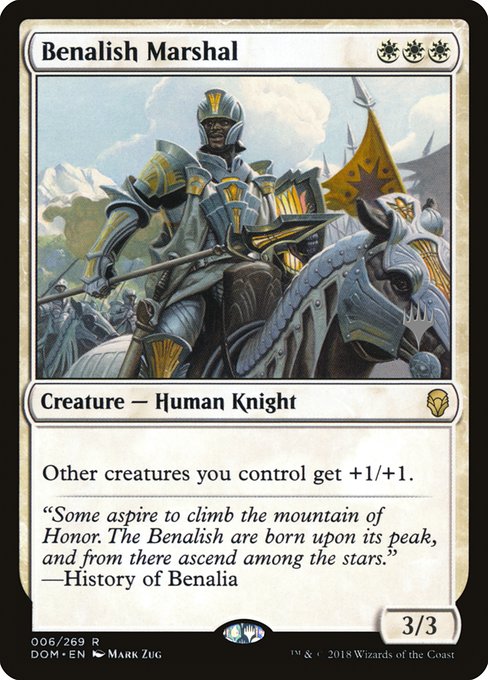 Benalish Marshal from Dominaria Promos